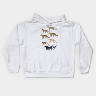 "Know your spots" spotted big cats natural history Kids Hoodie